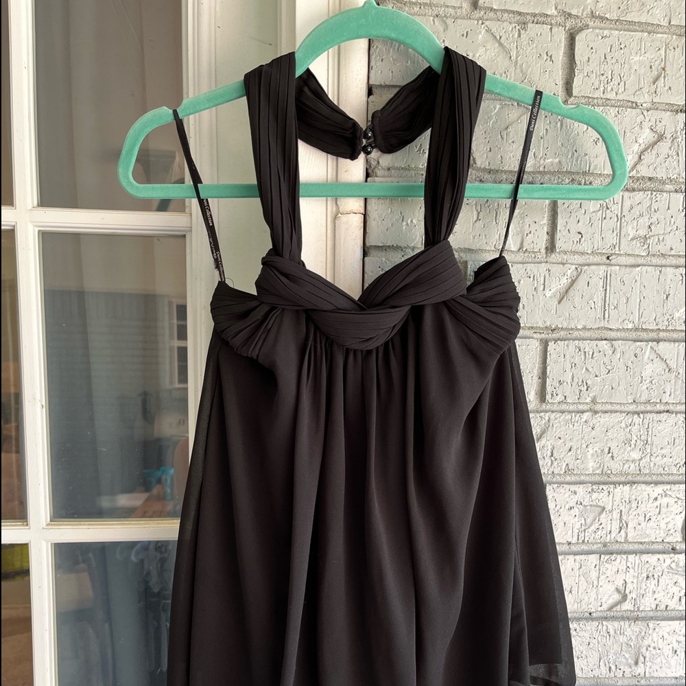 Attractive black date night halter top!